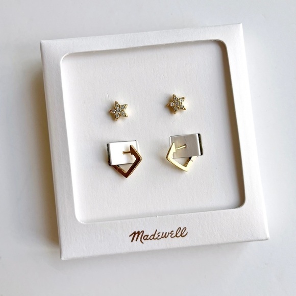 Madewell Cosmic Mismatched Earring Set - Picture 4 of 9